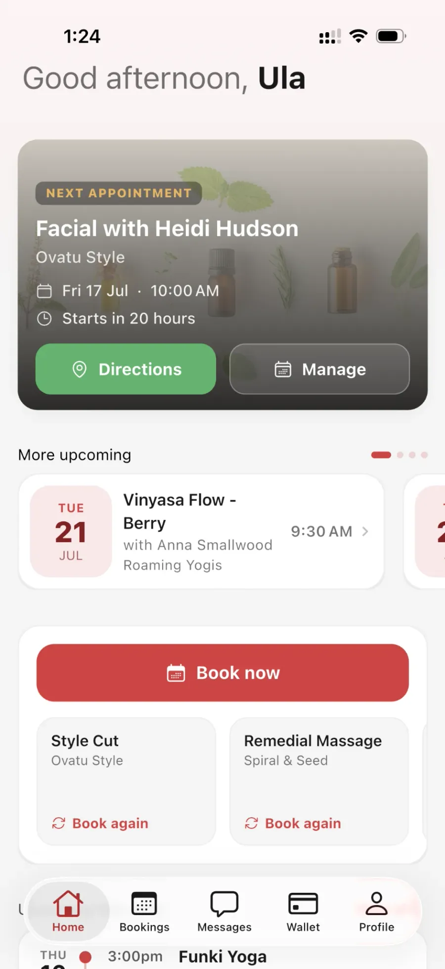 A self-service customer account