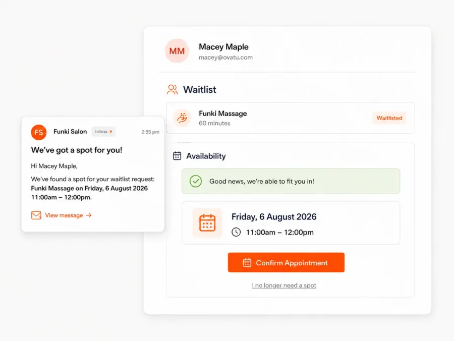 Automated waitlist notifications